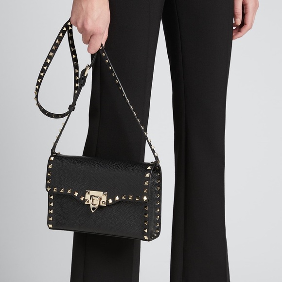 Valentino rockstud shoulder crossbody medium bag - Picture 5 of 13